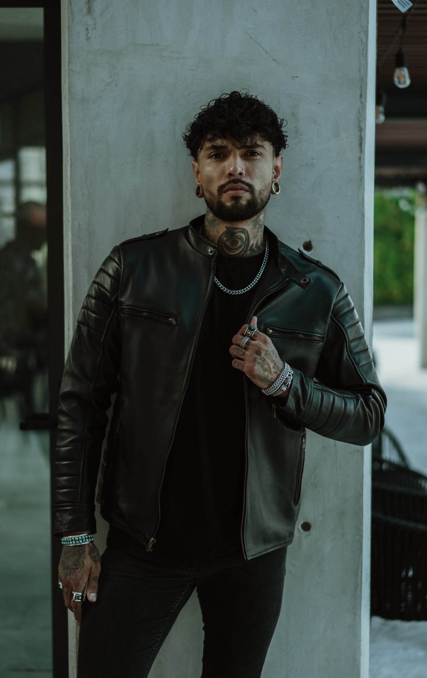 CHAQUETA DE CUERO HOMBRE MATIAS