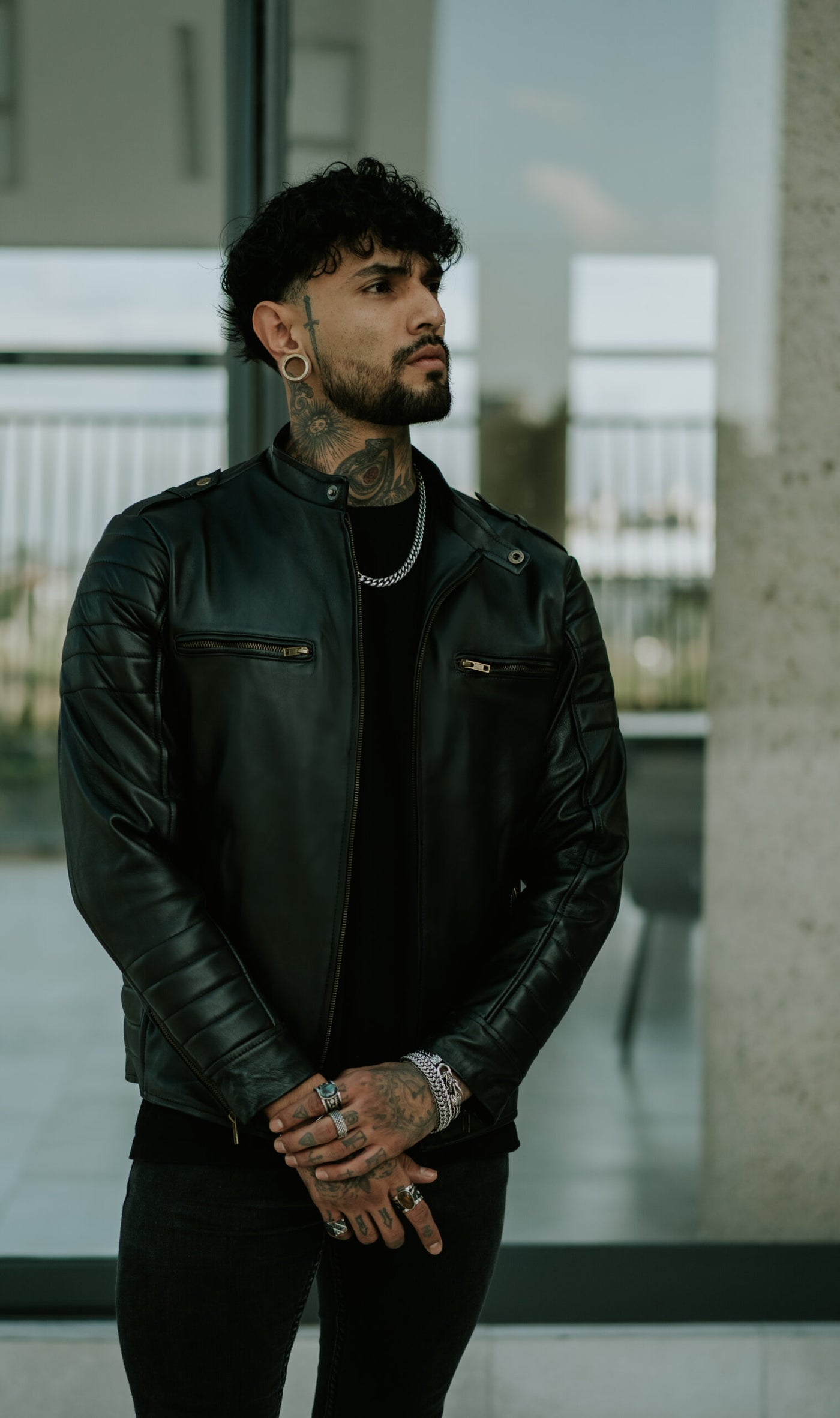 CHAQUETA DE CUERO HOMBRE MATIAS